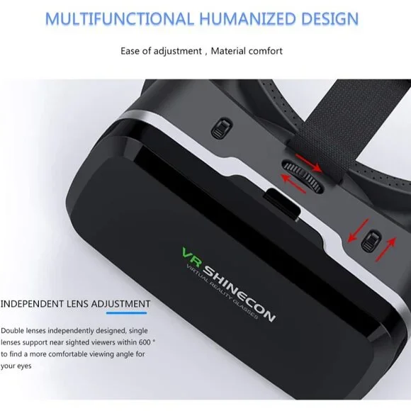 VR Headset with Remote Controller,3D Glasses Virtual Reality Headset for VR Game